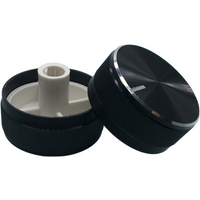 30*13mm Aluminium Alloy Potentiometer Knob Cap Encoder Volume Control Knob Audio Knob for 6mm ( Knurled Shaft /D-axis)