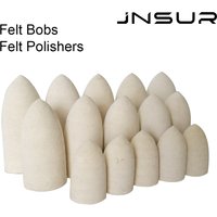 Brosse de Polissage Dentaire en Feutre de Laine pour Technicien, Cône de Meulage de Surface, Outil de Dentiste, 5 Pièces/Paquet