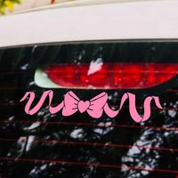 Ribbon Bow Car Decals – Cute Car Bow Stickers, Women Fashion Car Decals Holographic Laptop Sticker Decals