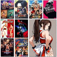 Game T-The King Of Fighters Poster High-definition Art Sticker Self Adhesive Waterproof Home Decoration