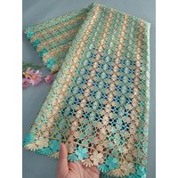 2026 Premium Elegant Cord Guipure Lace Fabric - Delicate Floral Openwork Lace for Wedding Dresses & Craft Projects