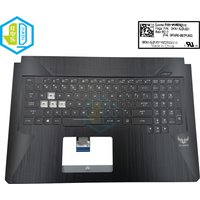US RU TR UK BE Laptop Backlit Keyboard Topcase Palmrest For ASUS TUF Gaming FX705 FX705D FX705DT Crystal Keycaps With RGB Backit