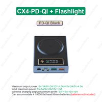 CX4 4*18650 Battery PowerBank Case Welding-free 5V 2A Dual USB Holder Battery Storage Box DIY Shell For Phone Charger Detachable