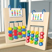Montessori Wooden Color Shape Matching Cognition Learning Game Board Early Stimulate Children Brain Logic Thinking Develop Toys