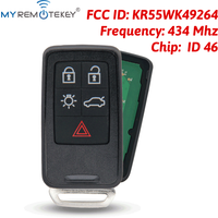 MYREMOTEKEY Smart Car Key For Volvo S60 V60 XC60 2011 2012 2013 2014 2015 2016 2017 KR55WK49266 434 Mhz 5 Button