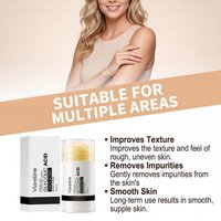 Glycolic Acid Exfoliating Body Stick, Body Scrub Stick for Dry&Sensitive Skin Gentle Skin Smoothing Stick for Rough, Bumpy Skin