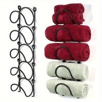 Multi-Functional Portable Towel Organizer, Easy to Install and Space-Saving for Bathroom