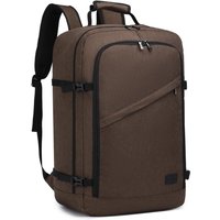 KONO 38L Airline Approved Cabin Backpack, Large Capacity Wear-resistant Waterproof Travel Rucksack, Multifunctional Unisex Daypack for Daily Commute Business Trip Outdoor Holiday Use