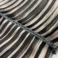 Butterfly Weft Hair Extensions Pu Hole Weft Double Sided Genius Weft Bundles Hand Tied Weft Invisible Weave Real Human Hair