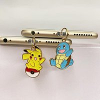 Potdemiel Pokémon Metal Phone Dust Plug for iPhone Lightning for Samsung Xiaomi Type C Android Charging Port Pendant Decoration