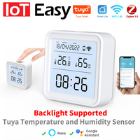 Tuya WiFi Zigbee Temperature Humidity Sensor APP Remote Monitor For Smart Home var SmartLife Workwith Alexa Google Assistant
