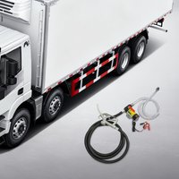 12V DC 45L/min Diesel-Transfer-Saugpumpen-Set 175W Gusseisen Selbstansaugende Kraftstoffpumpe für LKW, Bagger, Landmaschinen