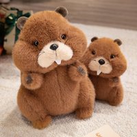 Chubby Marmot Plush Toys 22-45CM Fluffy Cartoon Groundhog Doll Warm Appease Doll for Children Lovely Home Decor Girls Gift