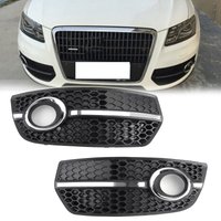 Left/Right Front Bumper Grill Fog Light Lamp Covers Trim for Audi Q5 2009 2010 2011