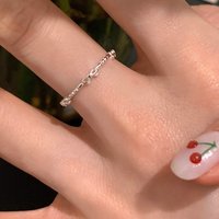 925 Sterling Silver Bowknot Ring For Women Hollow Out Extremely Fine Korean Sweet Romantic Jewelry Gift Dropshipping