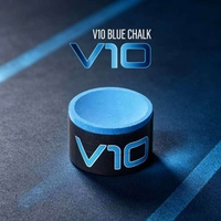 Craie de billard ronde V10 Soft, couleurs bleu/vert/rose, craie professionnelle pour snooker et billard, accessoires de billard