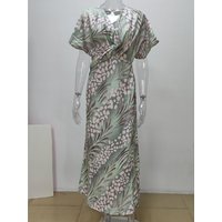 2025 Spring Bohemian Women New Long Dress Printed V-neck Bandage Skinny Elegant Dresses Female Fashion Sexy Ladies Vestidos Sets