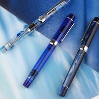 Penbbs 355 Resin Transparent Piston Fountain Pen Demonstration Acrylic Design Calligraphy Student Gift Office Supplie Stationery