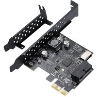 PCI-E 1X to USB3.2 Expansion Card PCI-Express 3.0 Riser Card USB 3.2 Gen1 TYPE-E(A-KEY)USB 3.0 20Pin Connector