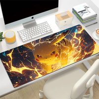Pokemon Pikachu Gengar Gaming Mouse Pad XXL Rubber Keyboard Desk Mat With 2MM Stitched Edge