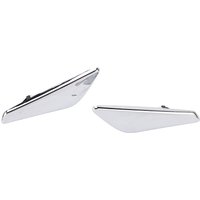 2PCS Front Fender Chrome Finisher 51117338569 Replacement for BMW X3 X4 F25 F26 2013‑2017