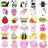 1pcs LED Shoe Charms for Kids Gift Owl Unicorn Dog Cow Lighted Butterfly Shoes Decoration Shoe Accessories Pins Clogs Buckles