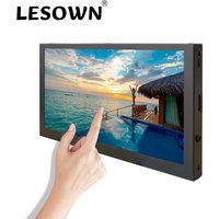LESOWN Small HDMI 7 10.1 inch Monitor 1024x600 IPS Touch Screen Portable Wide Secondary Display for Laptop PC Build in Speakers