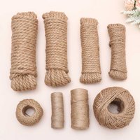 10/50/100Meter Natural Jute Rope Jute Twine Jute Hemp Cat Pet Scratching Cord String Burlap Ribbon Gift Wrapping Wedding Party