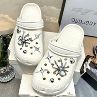 Shoe Charm DIY Silver Butterfly Spider Heart Garden Shoe Decoration Buckle for Hole Shoes Accessories Party Woman Girls Gift