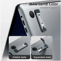 Laptop Holder for Macbook Air Pro Pad Phone 2Pcs Riser Feet Nonslip Desktop Kickstand Foldable Notebook Keyboard Stand