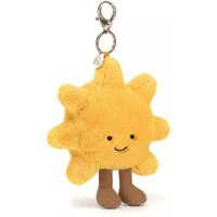Fashion Cartoon Sun Bag Charm Soft Cute Sunflower Keychain Portable Plush Toy Keychain