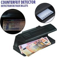 Ultraviolet Counterfeit Money Bill Counter Detector UV Light Practical Currency Fake Money Checker EU Plug Detector Machine