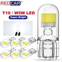2/6x W5W T10 Led Bulbs Canbus W5W Sapphire COB Drive-Free Led Wedge Bulb 6000K 168 194 Led 5w5 Car Interior Dome Reading Bulb