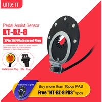 KT Electric Bike Pedal Assistant Sensor for Electric Bike Conversion Kit Parts, BZ-4 (8), 8 Magnets, Left Side
