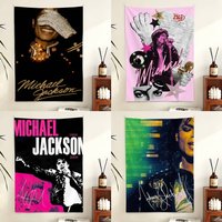 Michael Jackson Flag Digital Printing Banner for Garage Wall Out Door Decoration