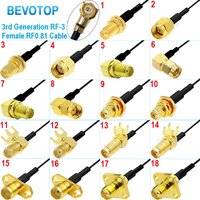 10 Stück/lot RF0.81 Kabel SMA zu IPX Jumper RP-SMA /SMA Stecker-Buchse zu U.fl MHF-3/IPX-3 Buchse RF0.81 Pigtail WIFI Antennen-Jumper