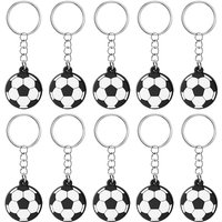 12pcs Football Keychain for Boy Girl Sport Theme Birthday Party Favors Pinata Filler Christmas Gifts Soccer Backpack Pendants