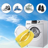 Hot Durable Shoe Washing Machine Bag for All Shoe Types-Yellow ,Ideal for Sneakers and Casual Shoes,Laundry Wash Bag
