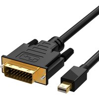 Mini Dp to Dvi Adapter Cable Mini Displayport Male to Male Converter Notebook Thunderbolt Connection Monitor Projector Head Sui
