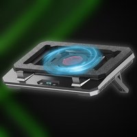 IETS GT350 Laptop Cooler Performance Gaming Cooling Pad, 4000RPM High Speed Turbo Fan, Air-Sealing Foam for Max Heat Dissipation