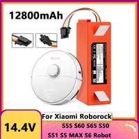Replacement battery 12800mAh For Roborock S7/S7 MAX/S7 Plus/S7 Pro/S7 Maxv/S7 MaxV Ultra/S7 Max Ultra/S7 Pro Ultr Vacuum Cleaner