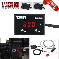 Car Exhaust Temp Gauge Exhaust Gas Meter Digital With Sensor EXT Temperature Meter Turbo for 4WD Hilux Patrol EGT WX-TAG06-QY