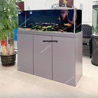 Factory Wholesale Frameless Custom Glass Aquarium Large Freshwater & Saltwater Fish Tank with Full Set for Living Room