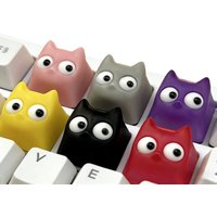 Kawaii Cartoon Cat Keycaps DIY Mechanical Keyboard Key Cap MX Switches Game Keycap Decoration Accessories Birthday Gifts