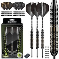 MageRabbit Pro 21g Steel Tip Darts Set 3pcs | Brass Barrels, Aluminum Shafts, Pro Flights, Sharpener, Giftable Case
