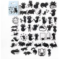 45pcs Cute Cat Stickers for Scrapbooking Bullet Journal DIY Decoration Journaling Planners Suitcase Diary Notebooks
