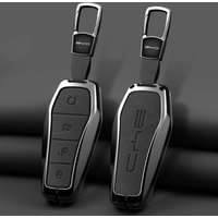Metal Alloy Car Key Case Protection Cover Accessories for BYD Seal U Dm I Sealion 7 Song Plus Atto 3 Han EV Dolphin 2024 2025