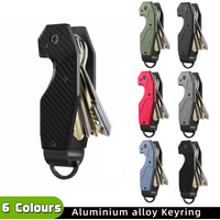 Key Organizer,Keyholder Keychain, Compact Metal Key Case, Minimalist Key Fob,Keychain For Men,Holds 2-6keys