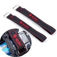 TCRC 2PCS 20x300MM Kevlar Stitched RC Battery Straps Reusable Cable Straps Adjustable Cinch Straps for RC Drones, Planes, Cars