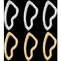 2/4/6Pcs Irregular Metal Carabiners Spring Keychain for Men Big Car Key Chains Punk Bag Waist Buckle Women DIY Keyring